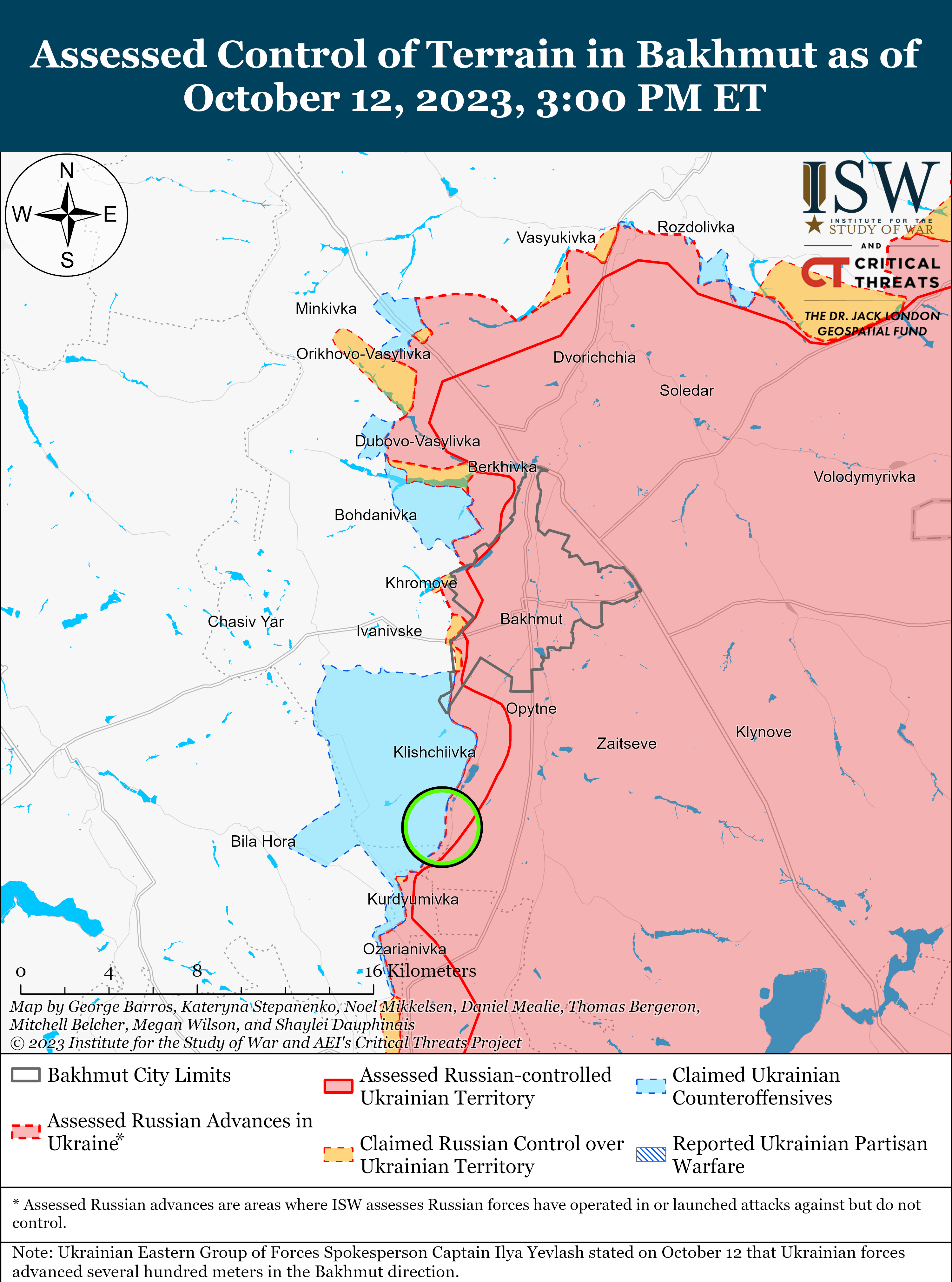 Russian Offensive Campaign Assessment, October 12, 2023 | Institute For ...